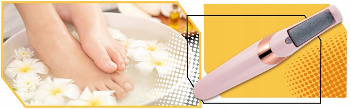 BEZPRZEWODOWY ELEKTRYCZNY PILNIK DO STÓP PIĘT TARKA OBROTOWA + ROLKI 4szt Kod producenta Pilnik do stóp + 4 rolki